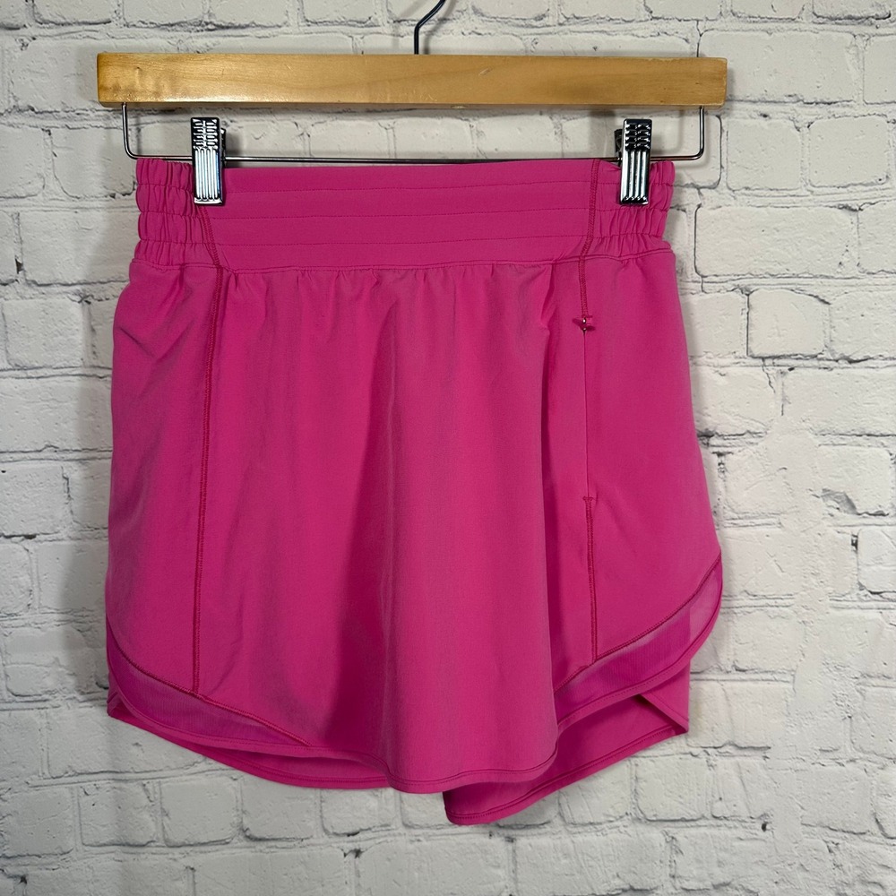 Lululemon Hotty Hot High-Rise Skirt Pink‎ Athletic Tennis Golf Skort Womens 4